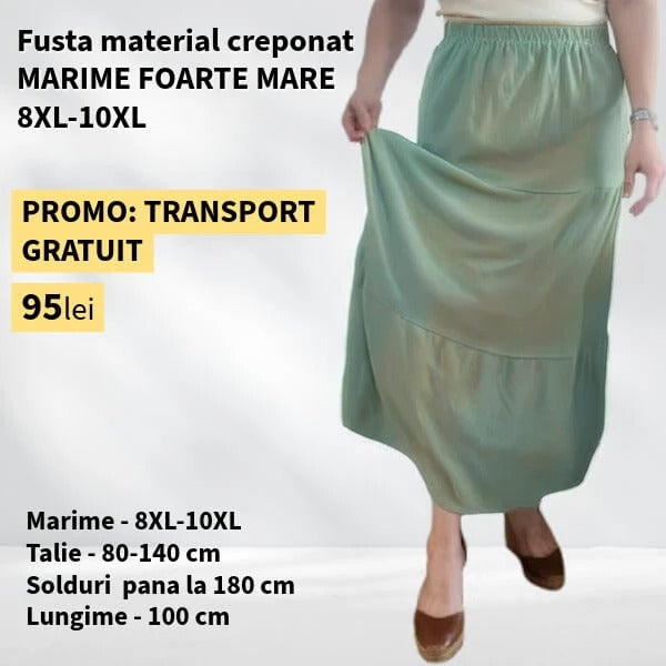Fusta VERDE DESCHIS pentru MARIME FOARTE MARE - 8-10XL