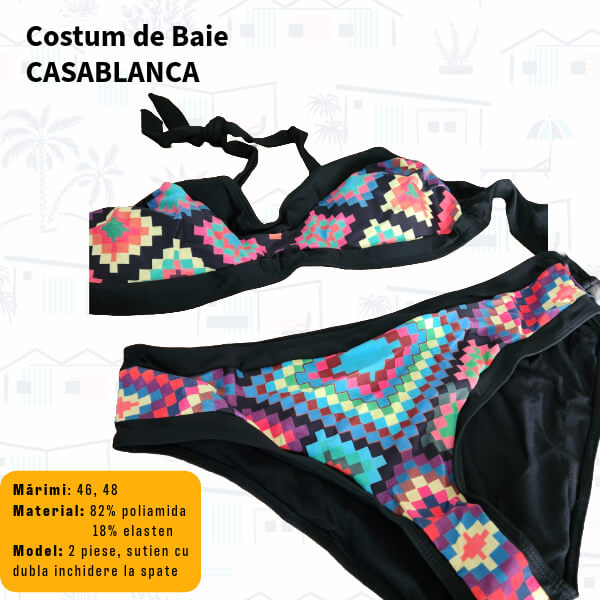 Costum de baie CASABLANCA 2 piese - marimi 44-46