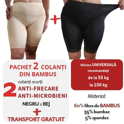 Pachet PROMO: 2 Colanti din BAMBUS Bej&Negru + Transport Gratuit