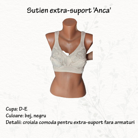 Sutien extra-suport 'Anca' - marimi 80-85 D-E