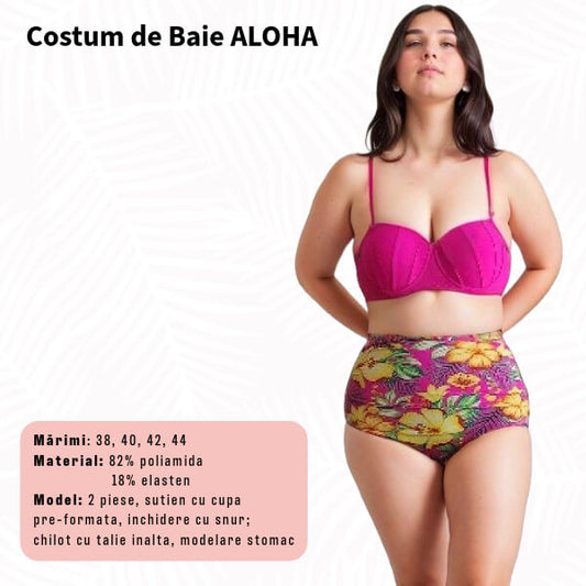 Costum de baie ALOHA 2 piese - marimi 40-44