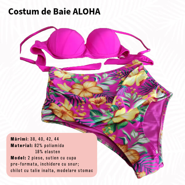 Costum de baie ALOHA 2 piese - marimi 40-44