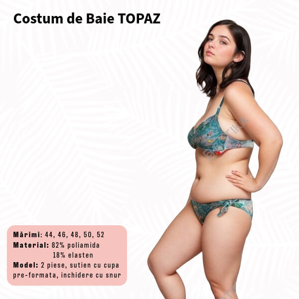 Costum de baie TOPAZ 2 piese - marimi 46-52