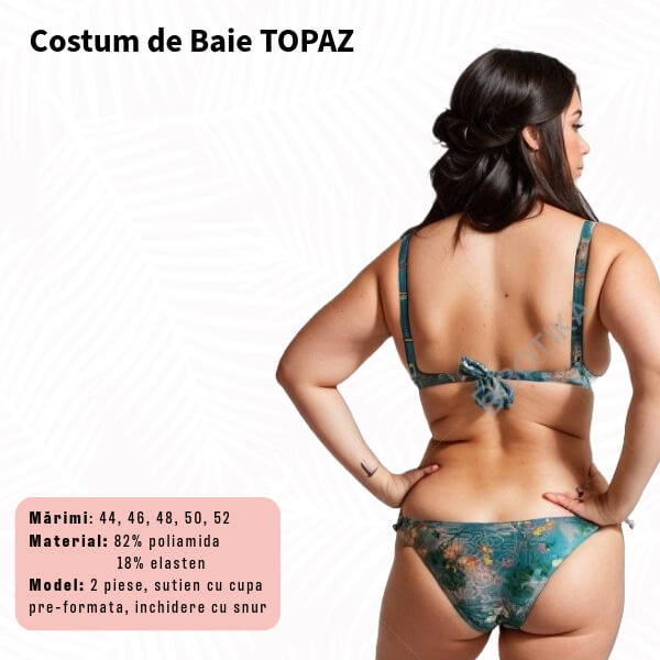 Costum de baie TOPAZ 2 piese - marimi 46-52