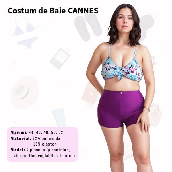 Costum de baie CANNES 2 piese  - marimi 44-52