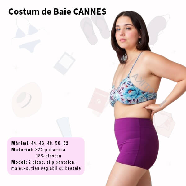 Costum de baie CANNES 2 piese  - marimi 44-52