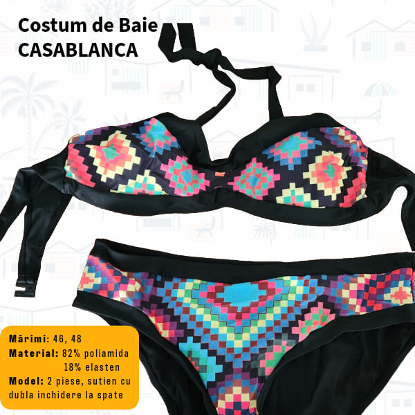 Costum de baie CASABLANCA 2 piese - marimi 44-48