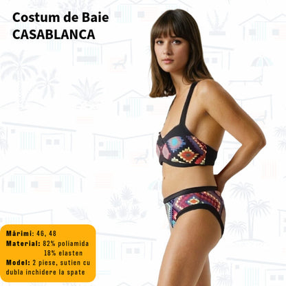 Costum de baie CASABLANCA 2 piese - marimi 44-48