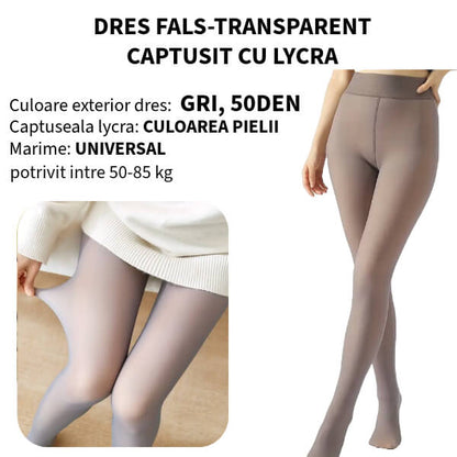 Dres 50DEN captusit cu LYCRA - GRI