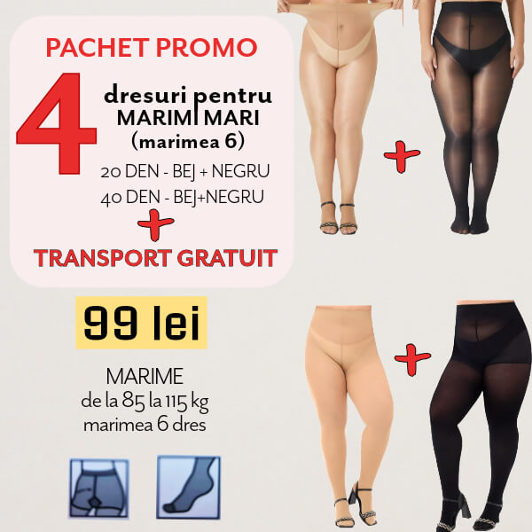 Pachet PROMO 4 dresuri MARIMI MARI + Transport Gratuit