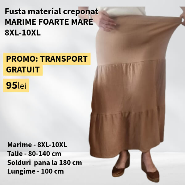 Fusta CAMEL pentru MARIME FOARTE MARE - 8-10XL