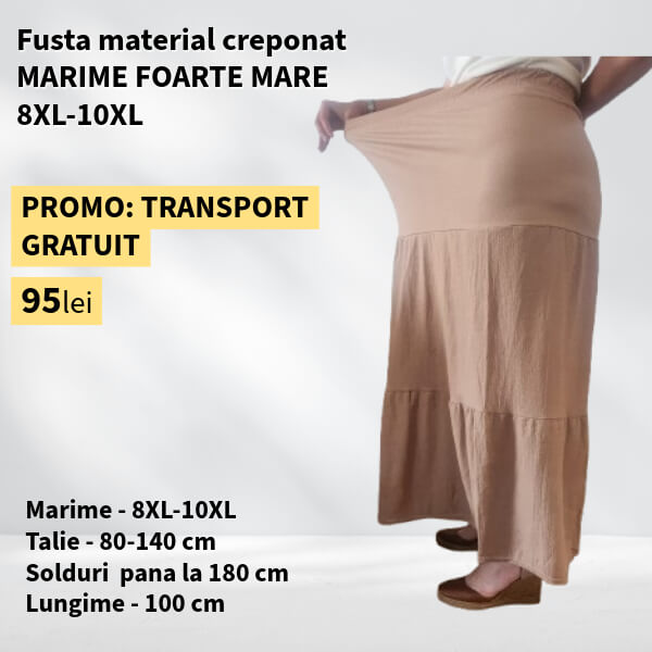 Fusta CAMEL pentru MARIME FOARTE MARE - 8-10XL
