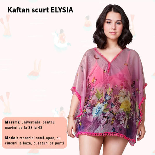 Kaftan scurt ELYSA rochie de plaja