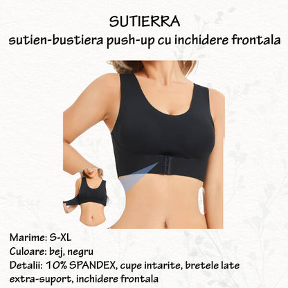 SUTIERRA - sutien-bustiera push-up cu inchidere frontala - marimi S-L